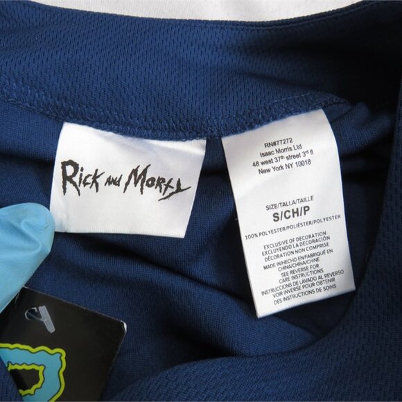 NWT Rick and Morty Graphic Button Up Jersey - Picture 10 of 10